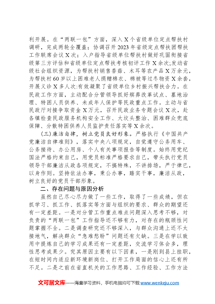 副县长2024年度个人述职报告(挂职).docx,第2页预览