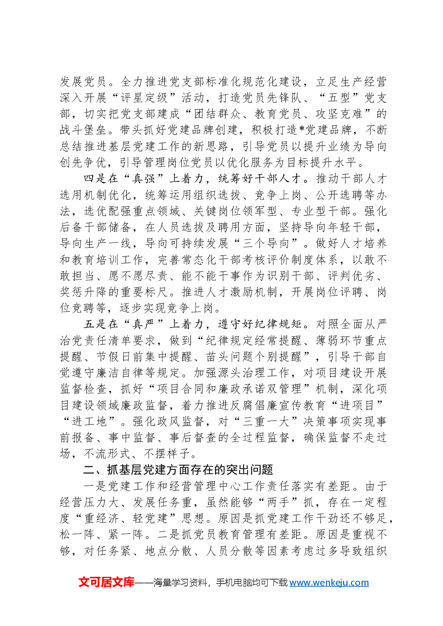 2024年度书记抓基层党建述职报告.docx，第2页预览