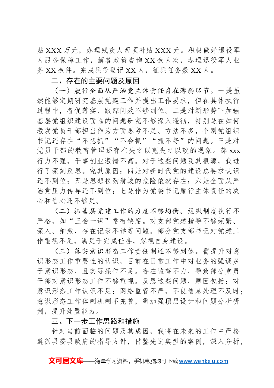 党委书记2024年度抓基层党建工作述职报告.docx,第3页预览