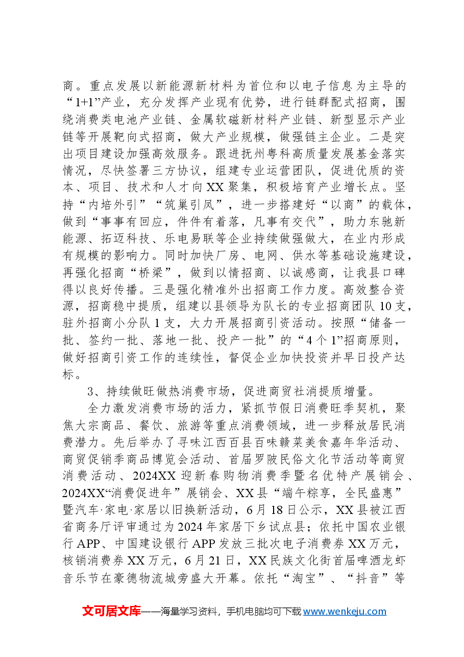 县商务局2024年工作总结及2025年工作计划.docx,第3页预览