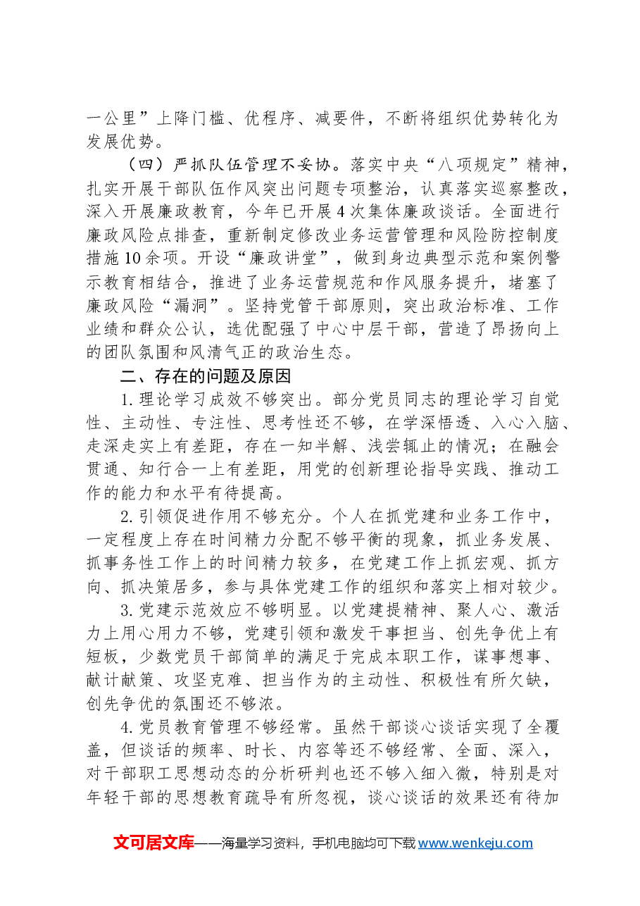 2024年度党组织书记履行党建工作责任述职报告.docx，第2页预览