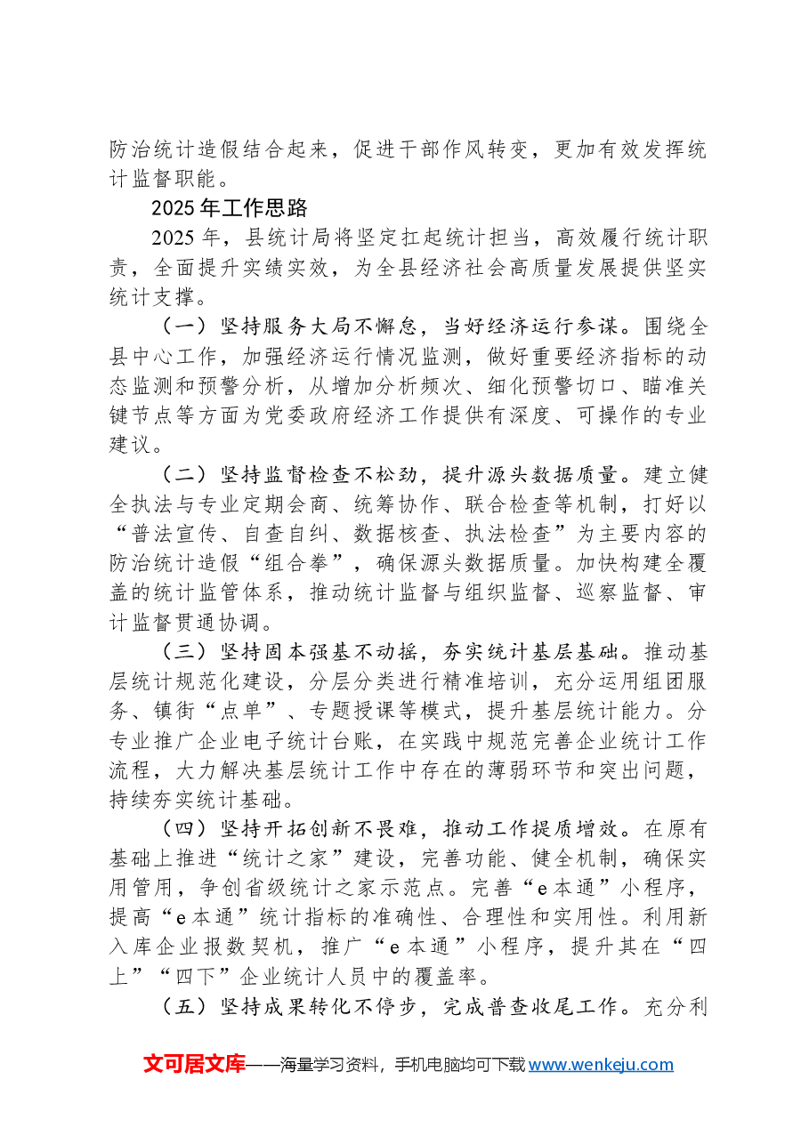 县统计局2024年工作总结2025年工作思路.docx,第4页预览
