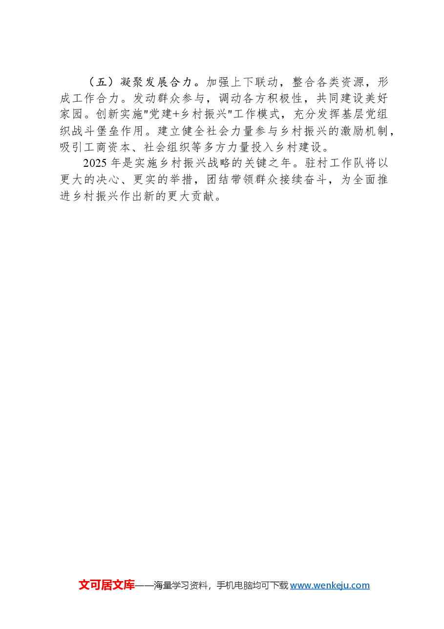 驻村工作队2024年度工作总结.docx,第4页预览