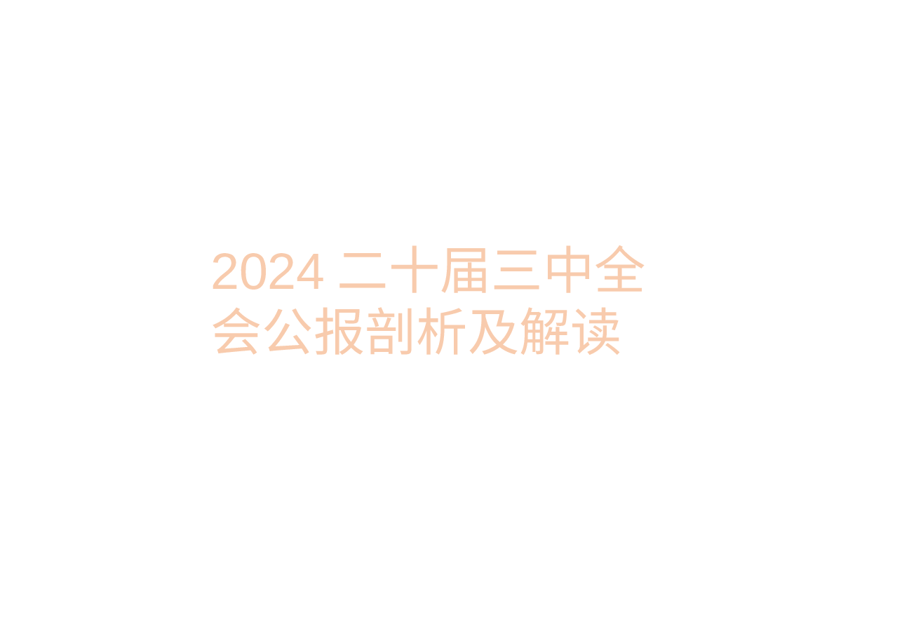 2024二十届三中全会公报剖析及解读.pptx，第1页预览