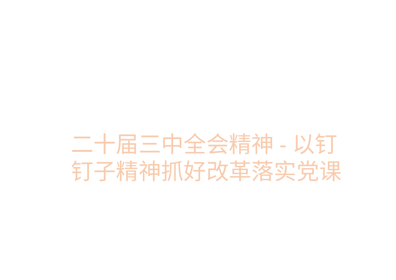 二十届三中全会精神-以钉钉子精神抓好改革落实党课.pptx,第1页预览