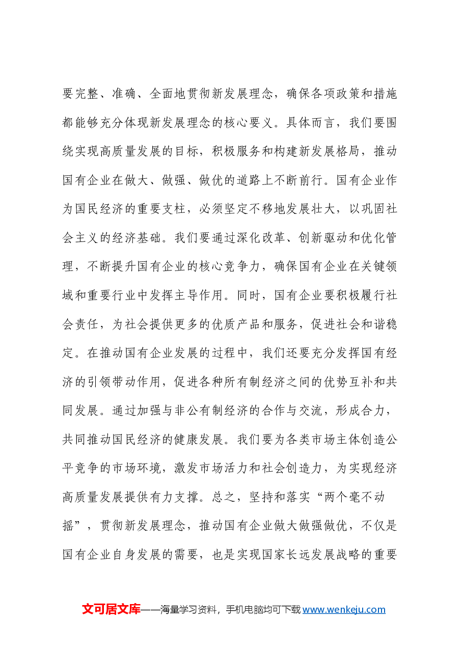 专题党课：学习贯彻党的二十届三中全会精神，推动国资国企改革向纵深发展.docx，第4页预览