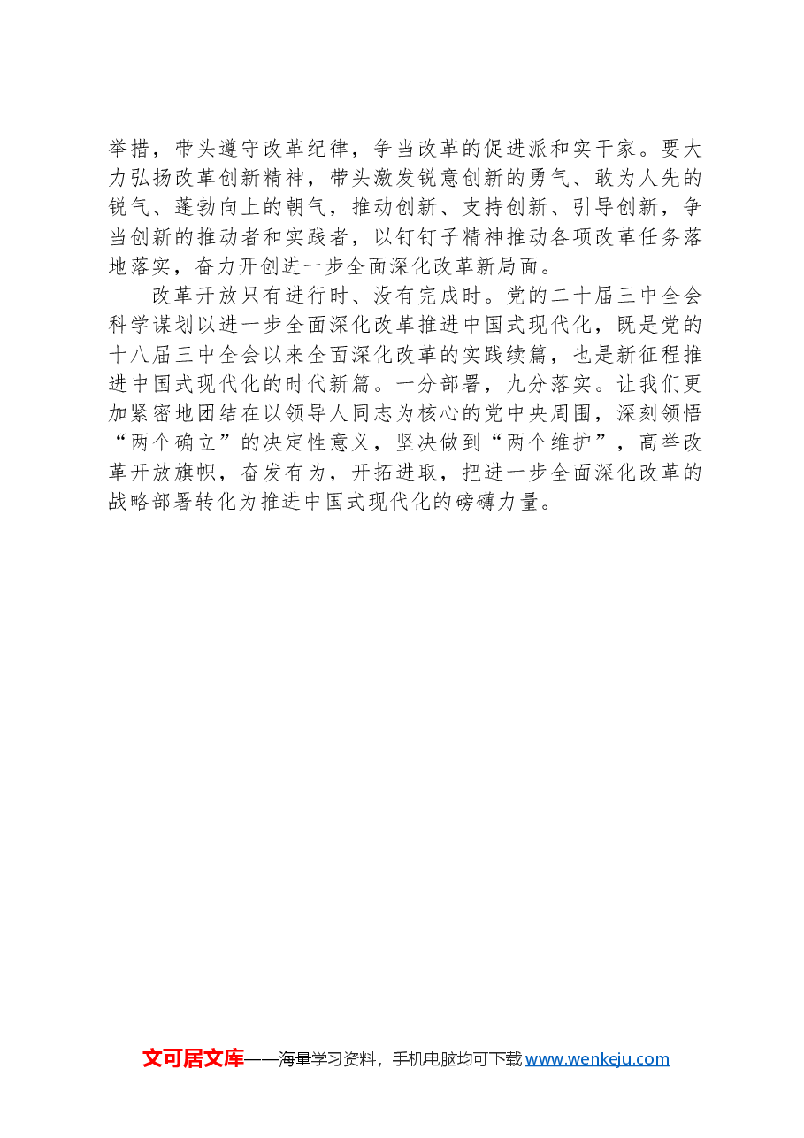研讨发言:做到“三个聚力”+奋力打开改革发展新天地.docx,第3页预览