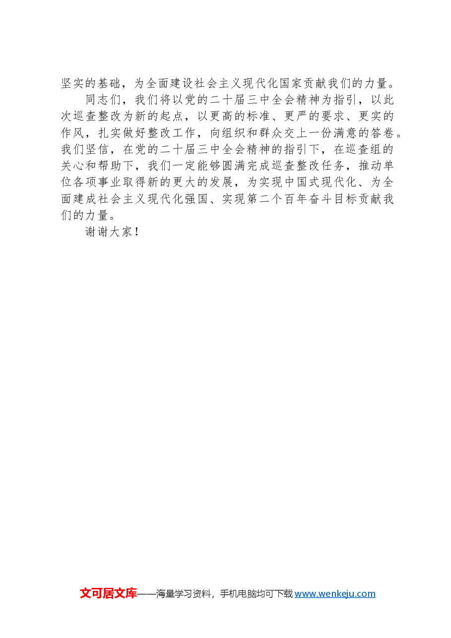 在2024年巡查整改工作情况反馈会上的表态发言.docx,第3页预览