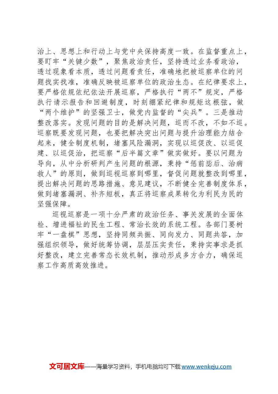在巡察动员部署会上的讲话提纲.docx,第4页预览