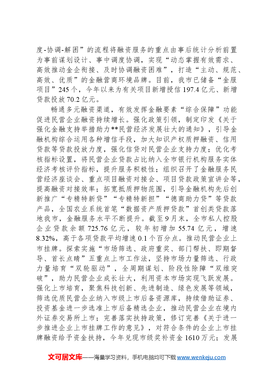 在2024年全市优化营商环境暨促进民营经济高质量发展大会上的汇报发言.docx,第2页预览