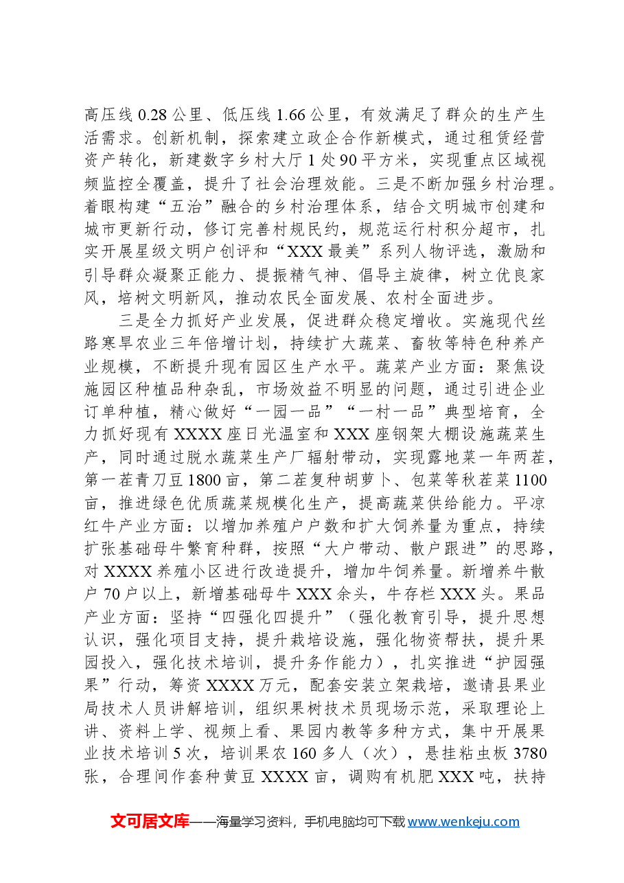 年终工作督查乡镇党委书记汇报.docx,第2页预览