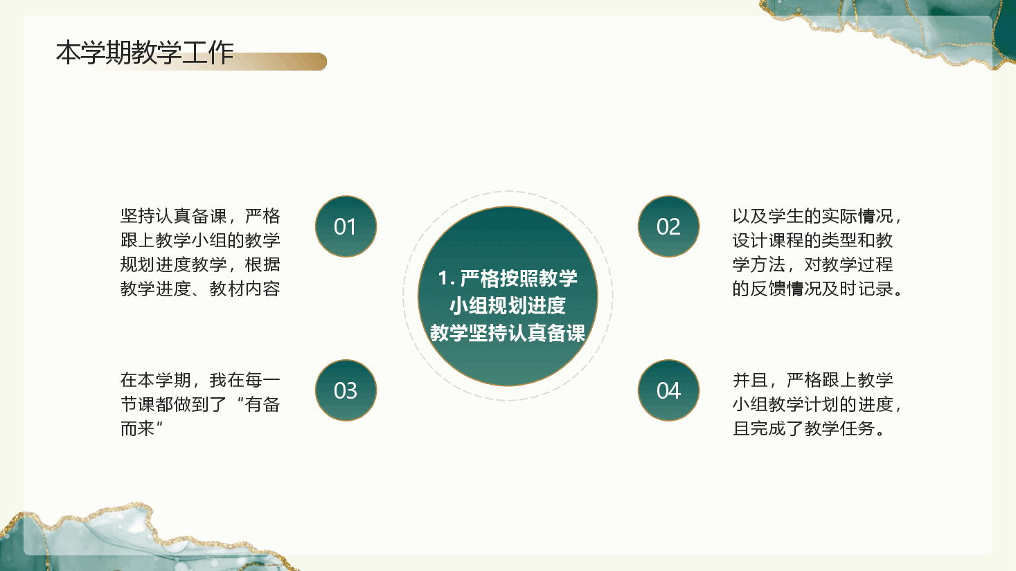 2024年度教师工作期末总结.pptx,第4页预览