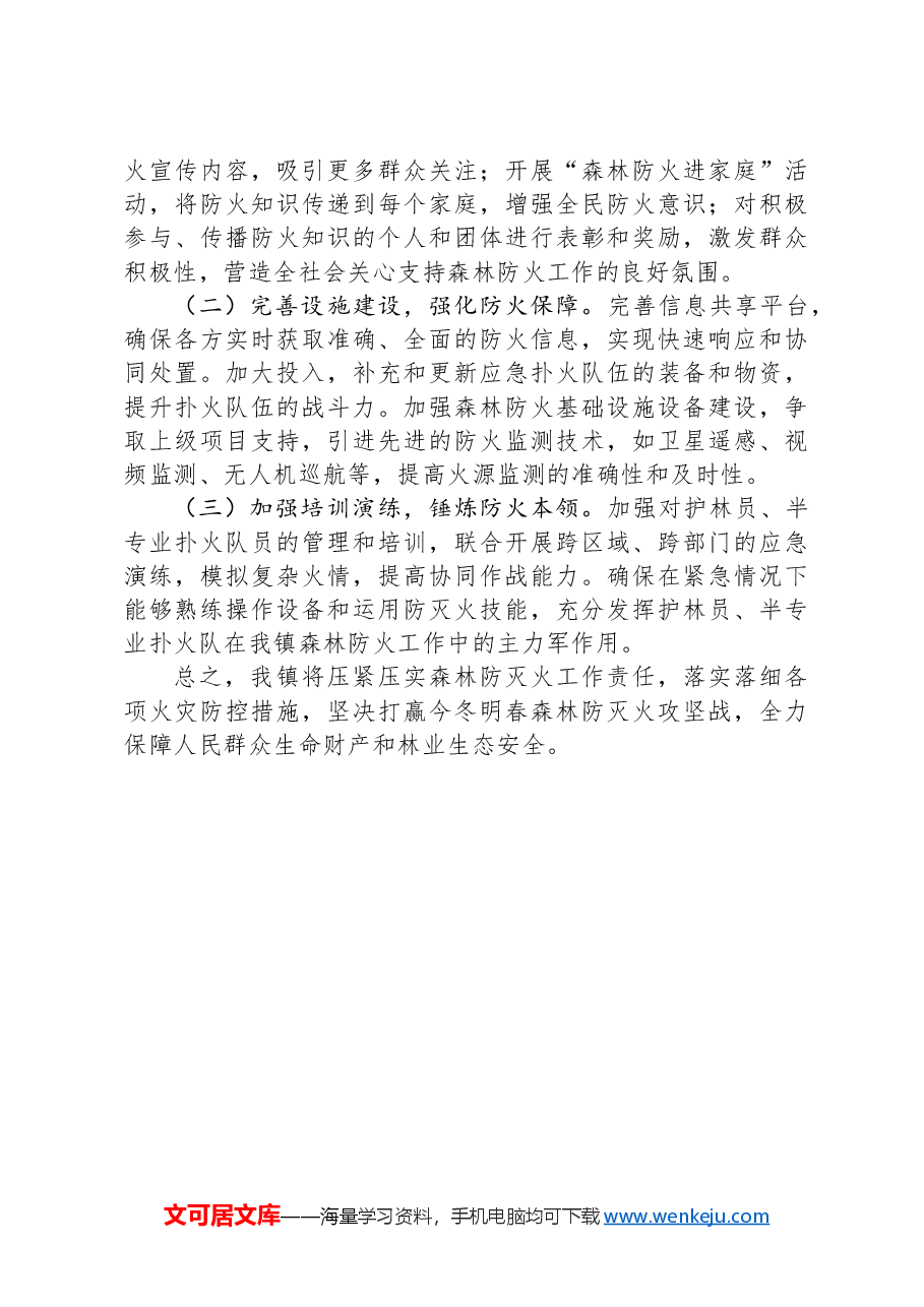 镇森林防灭火年度工作总结.docx,第3页预览