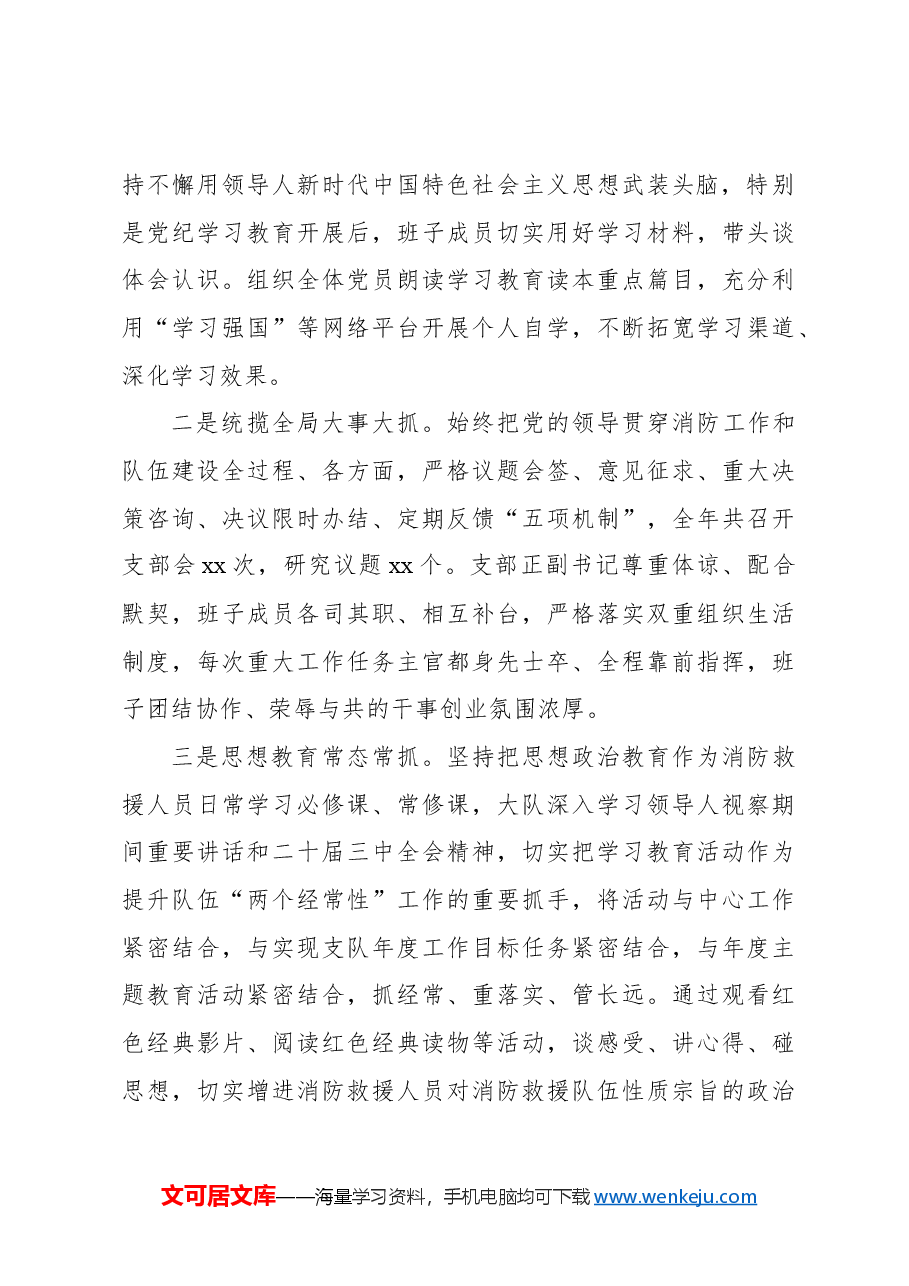 (2篇)支部委员会2024年述职述廉报告.docx,第4页预览