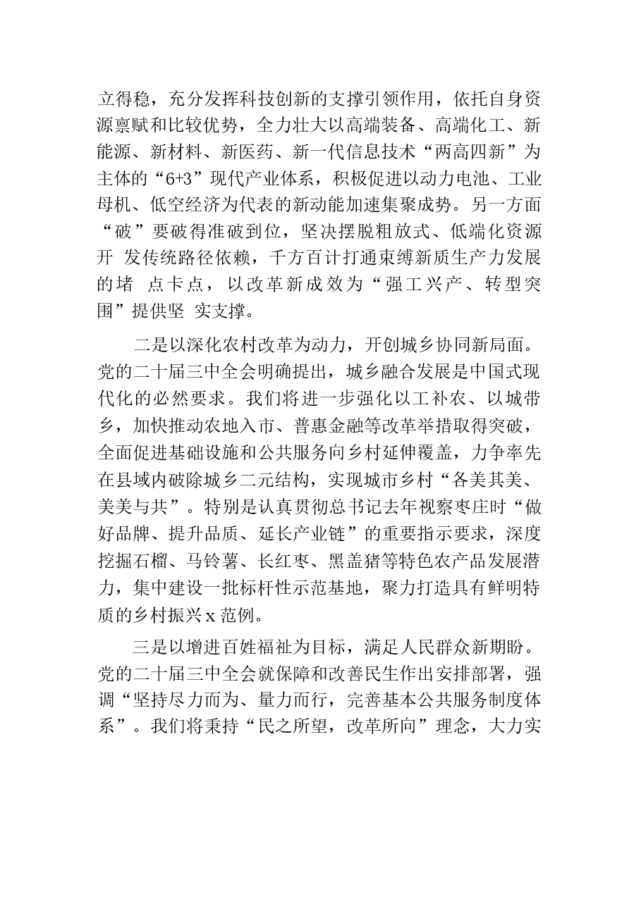 传达学习二十届三中全会精神宣讲稿.docx,第3页预览