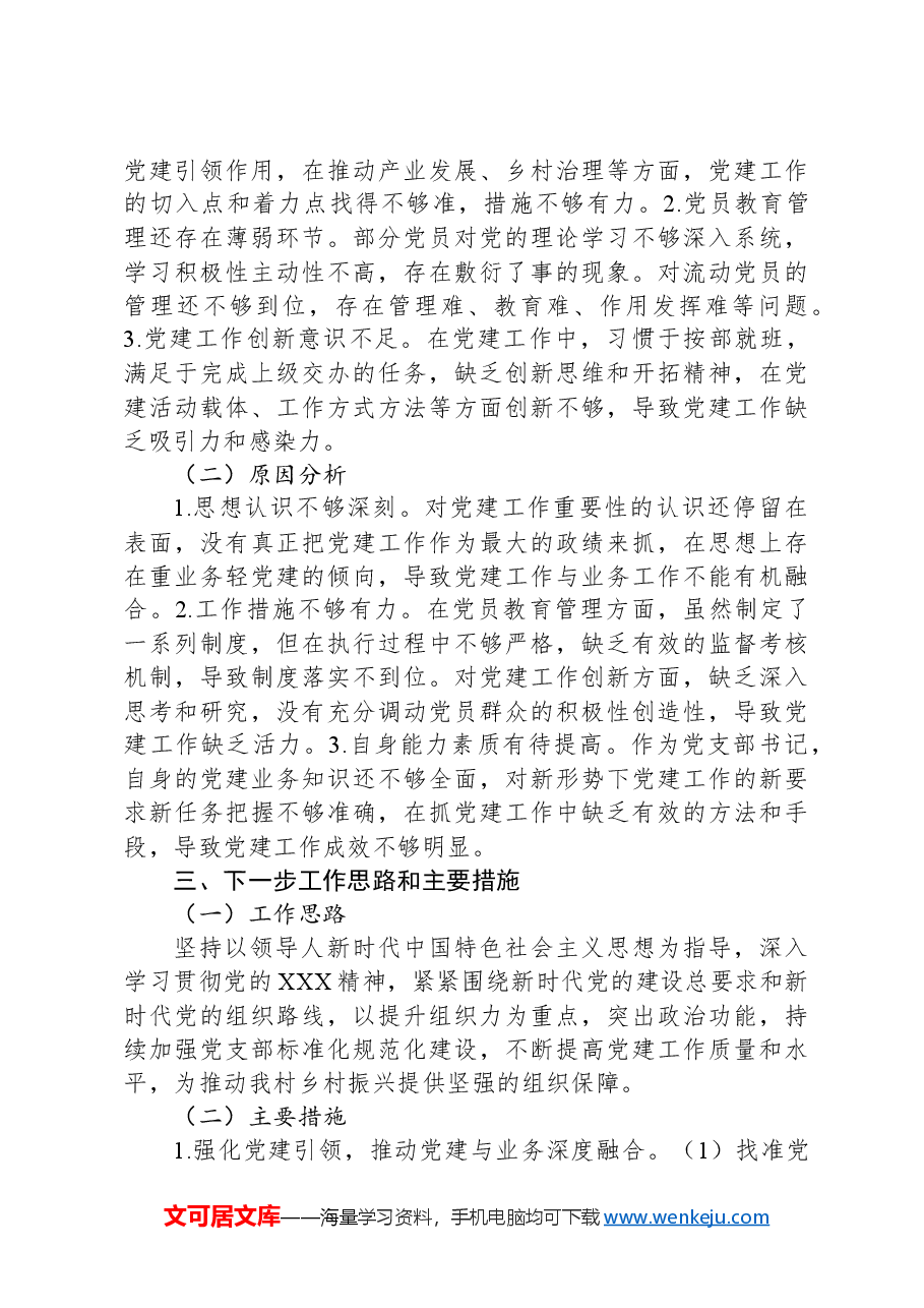2024年村党支部书记抓党建工作述职报告.docx,第3页预览