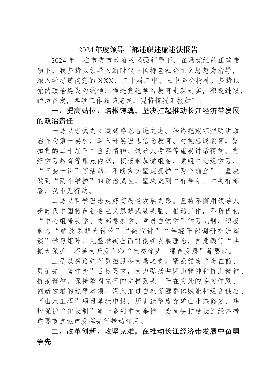 2024年度领导干部述职述廉述法报告.docx，第1页预览
