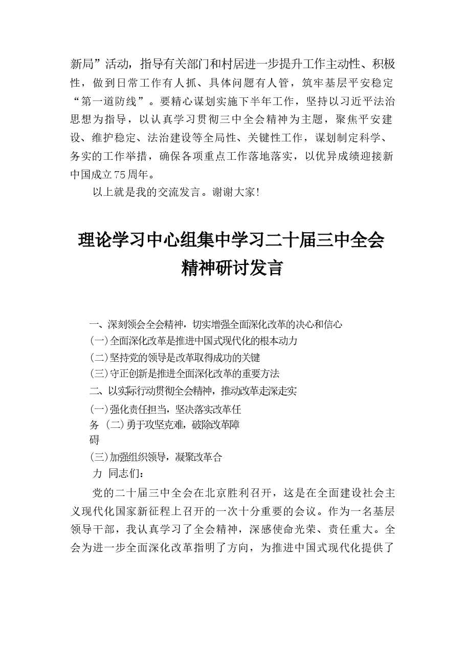 9篇理论学习中心组集中学习二十届三中全会精神研讨发言.docx,第4页预览