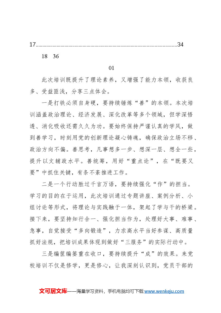 (18篇)学员代表在年轻干部铸魂提能强化班、年轻干部素质能力提升班上的学习心得体会材料汇编.docx,第2页预览