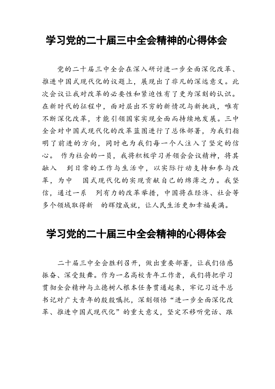 二十届三中全会精神学习心得体会汇编四十篇.docx,第4页预览