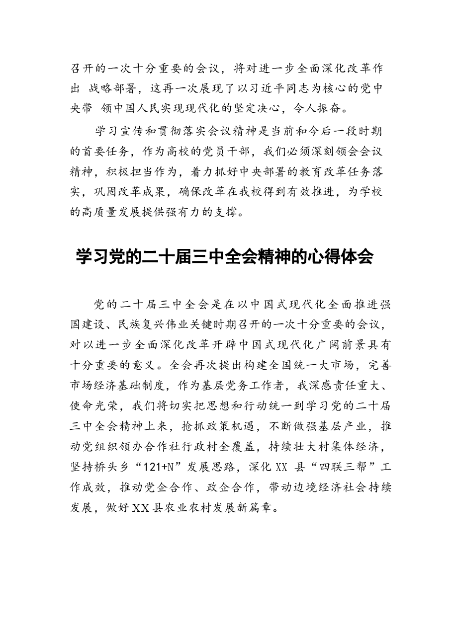 十八篇二十届三中全会学习心得.docx,第4页预览