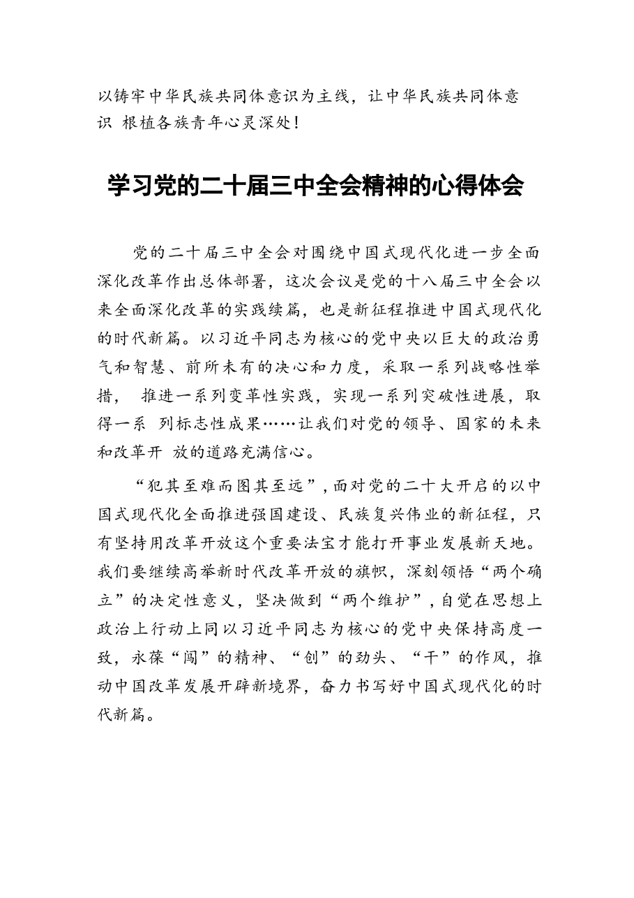 二十届三中全会精神学习心得体会四十篇.docx,第2页预览