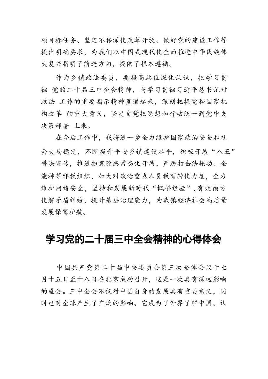 二十届三中全会精神的心得感悟二十篇(1).docx,第3页预览
