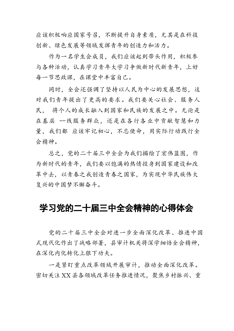 二十届三中全会精神学习心得体验分享.docx,第4页预览