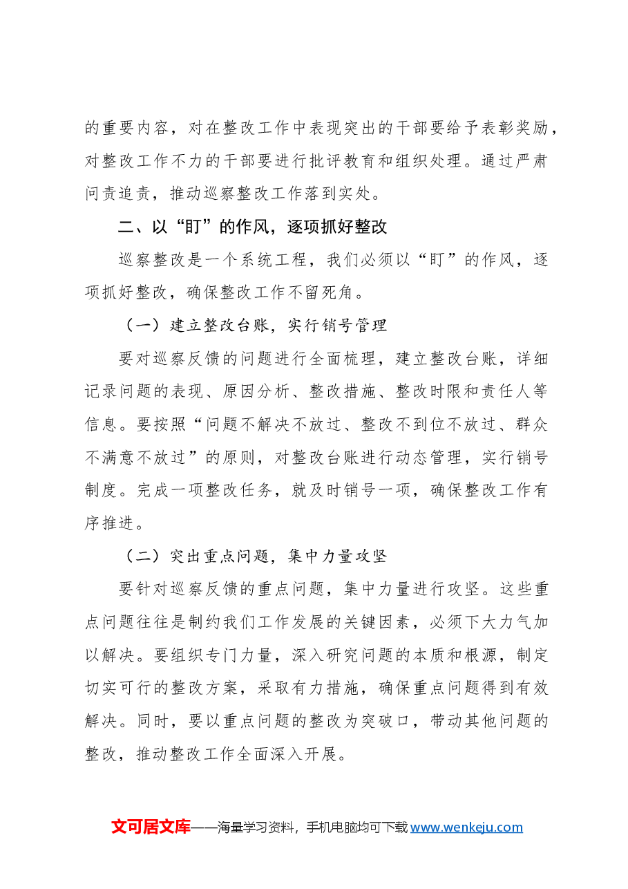 (3篇)在2024年巡察整改专题民主生活会上的讲话汇编.docx,第3页预览