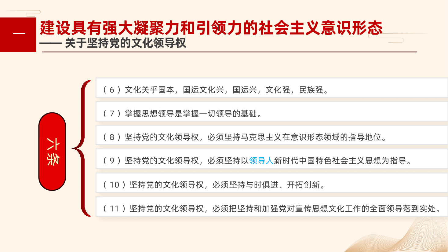 领导人文化思想学习纲要85条主要理论观点ppt(含讲稿、新思想党课).pptx,第4页预览