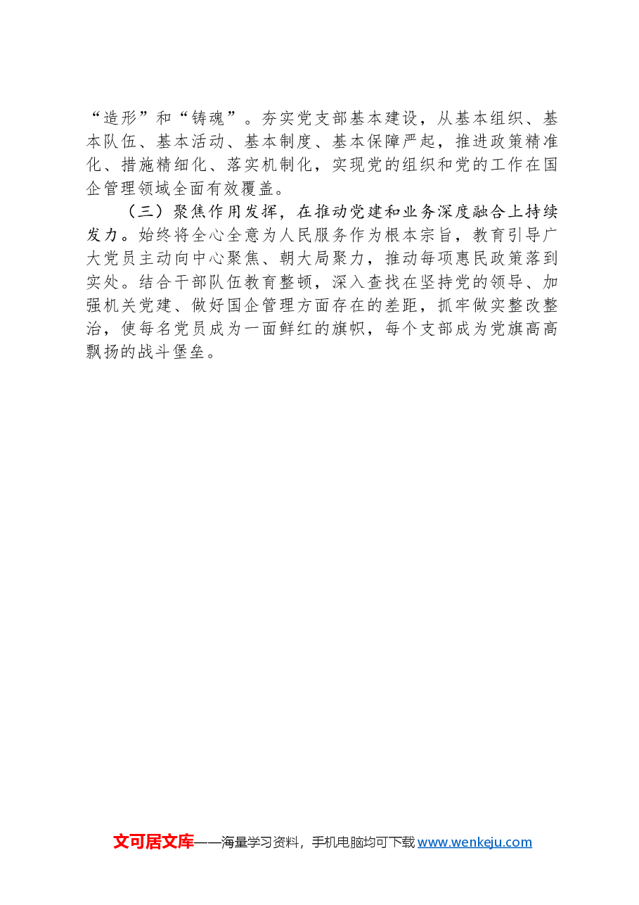 国企党委2024年抓基层党建工作述职报告.docx,第4页预览