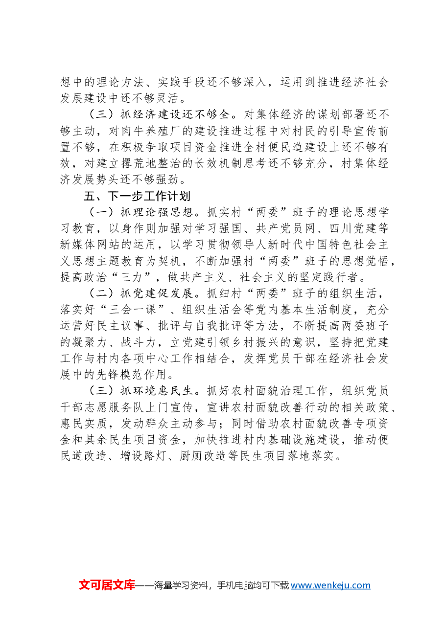 村党支部书记2024年度基层党建工作述职报告.docx,第4页预览