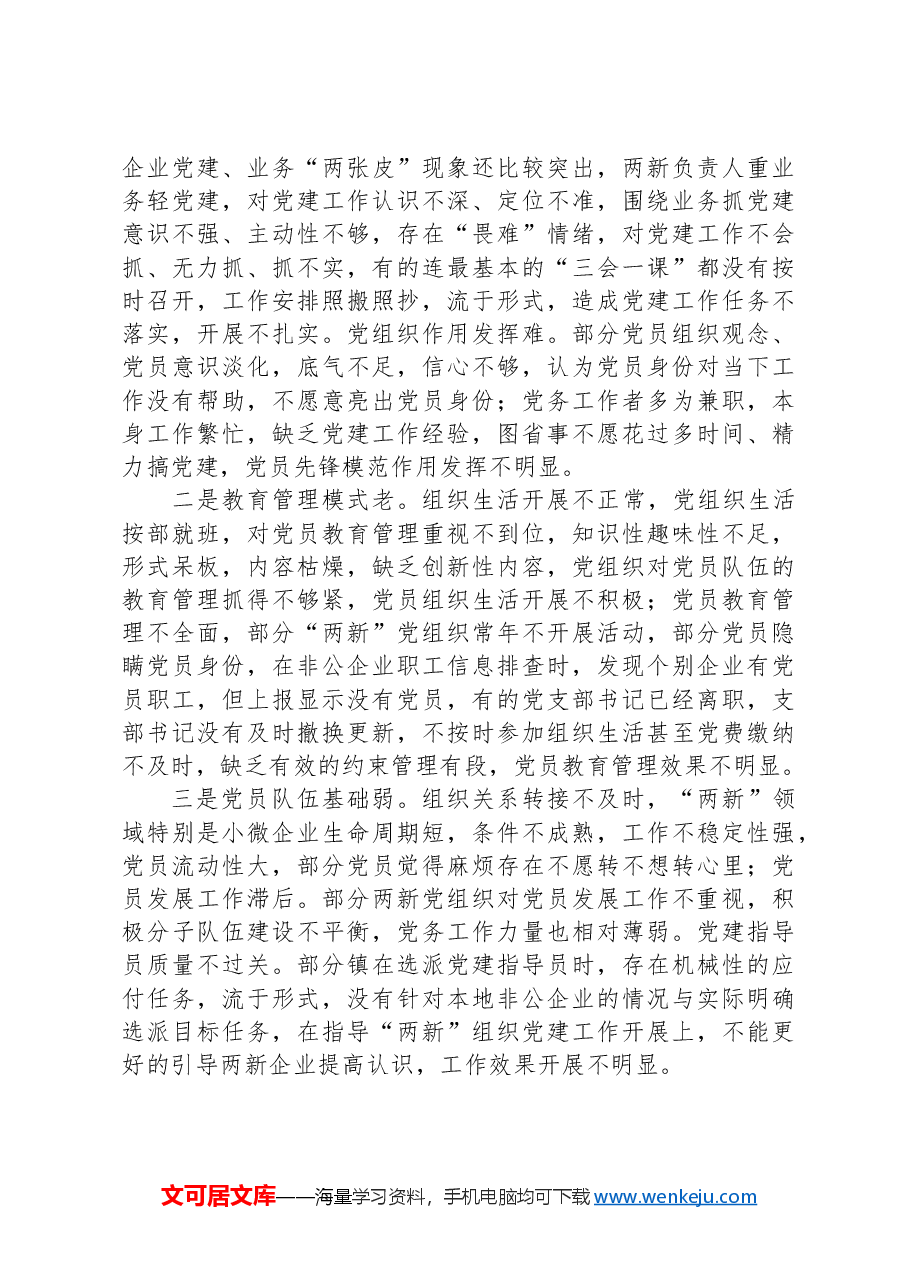 2024年XX县两新工委书记抓党建述职报告.docx,第4页预览