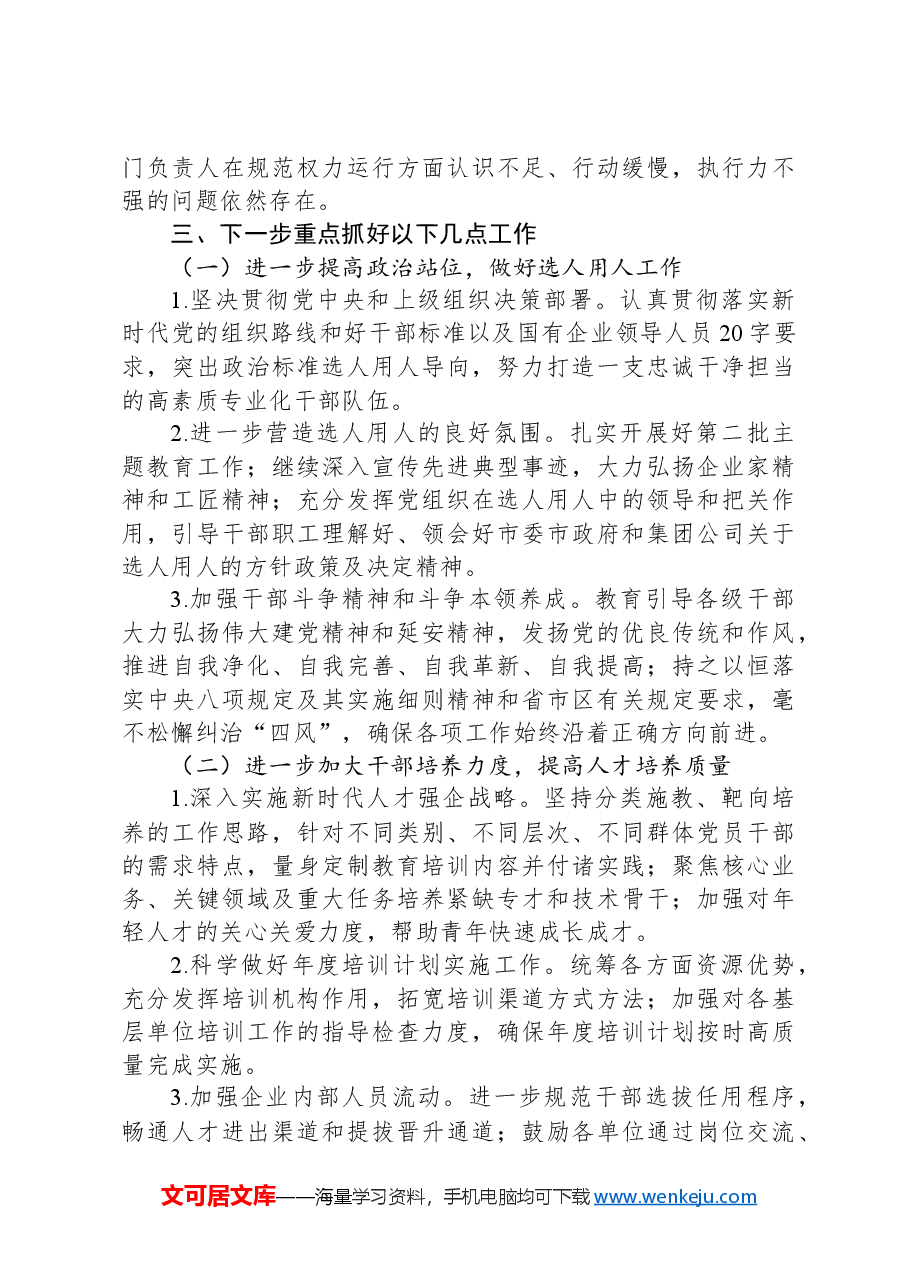 2024年某国企选人用人自查工作报告.docx,第4页预览