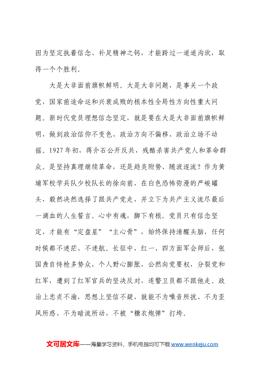 党课——信念坚定守初心.docx,第2页预览