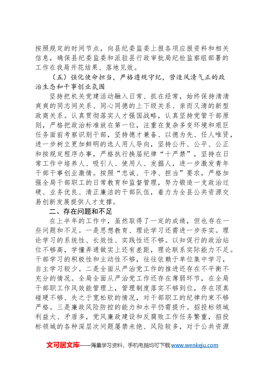 县局关于2024年落实全面从严治党主体责任情况总结.docx,第4页预览