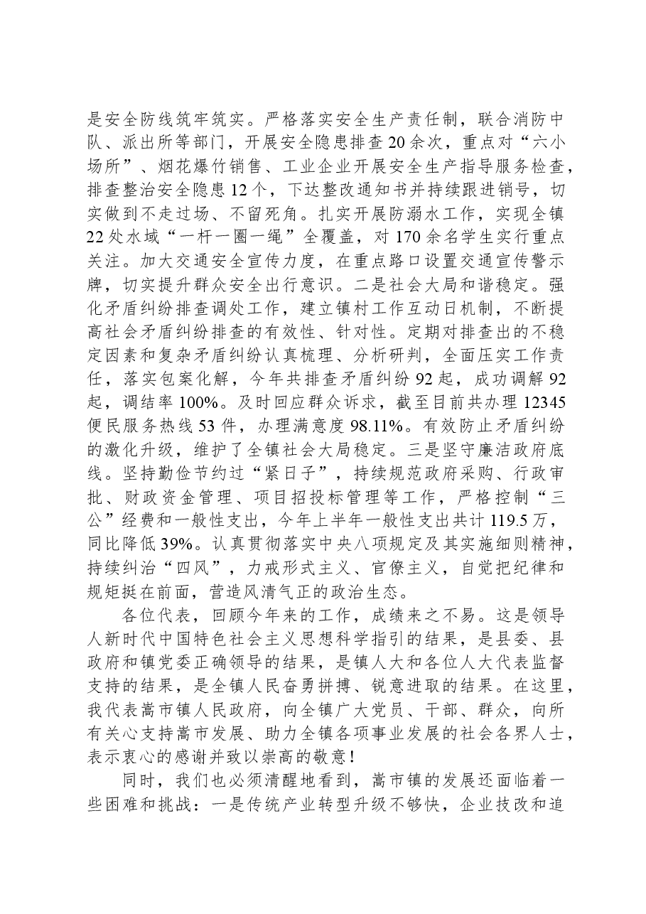 2024年嵩市镇政府工作报告.docx,第4页预览