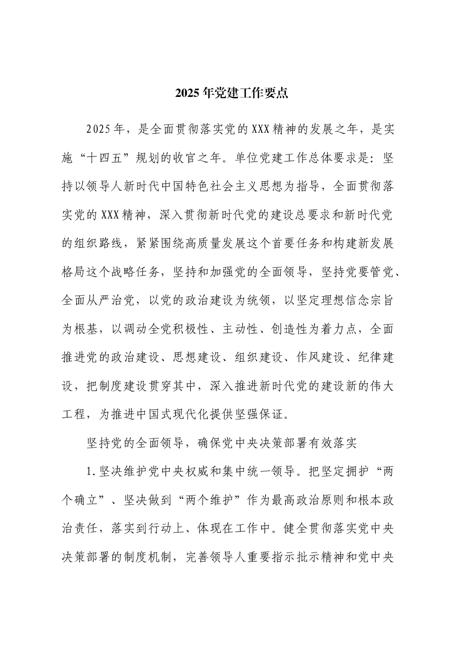 2025年党建工作要点2.docx,第1页预览
