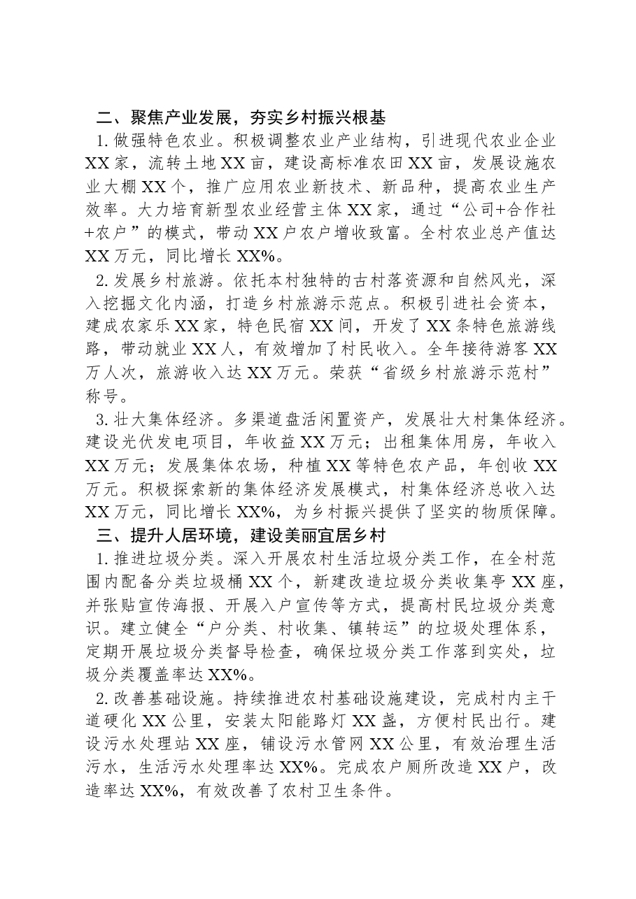 2024年村干部年度工作总结.docx,第2页预览