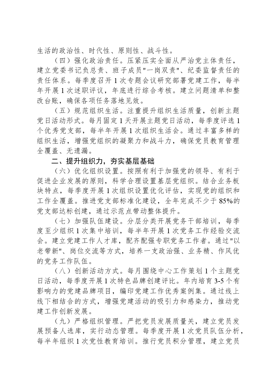 2025年集团党建工作要点:“7大方面”28个要点.docx,第2页预览