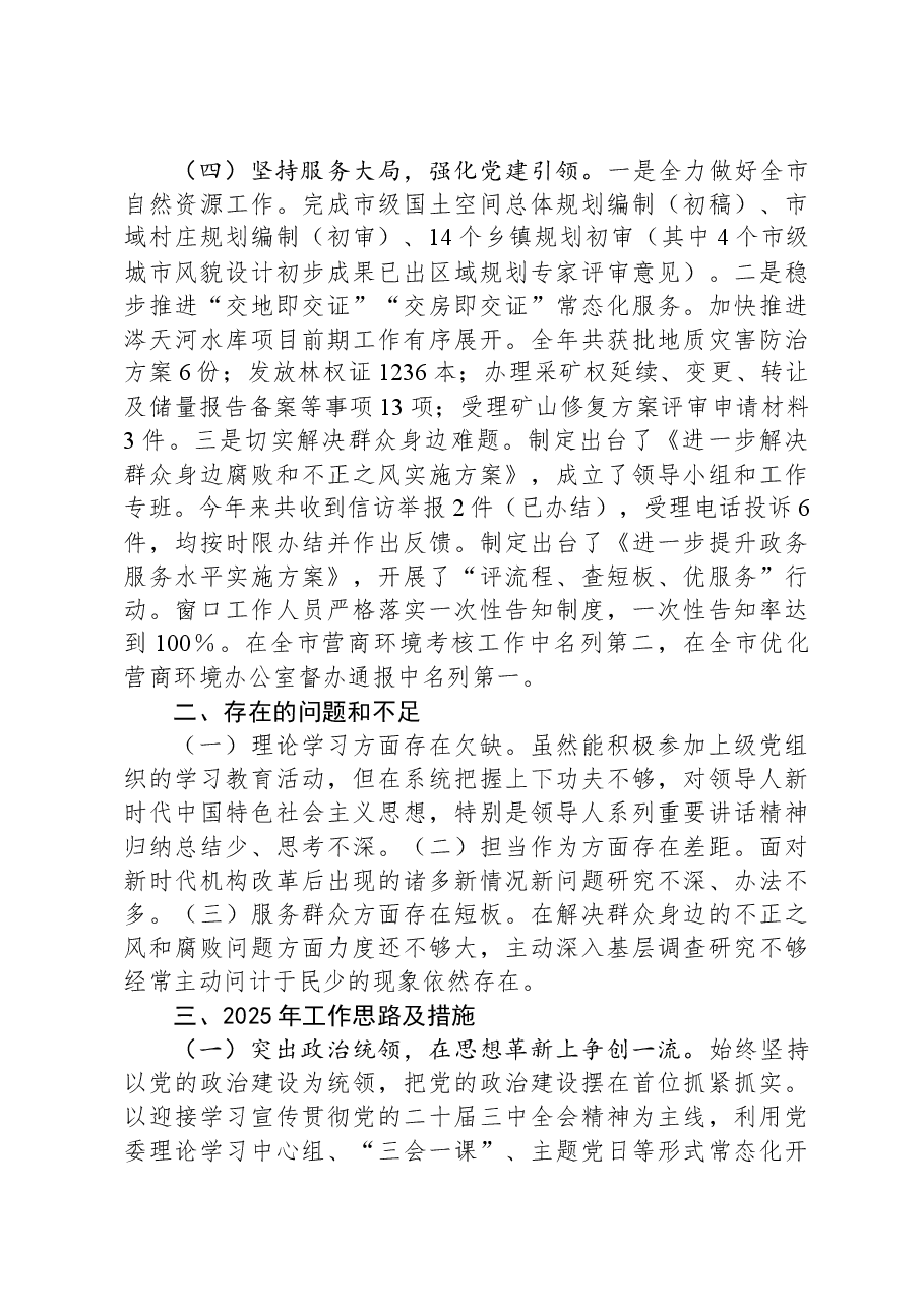 市自然资源局党委书记2024年抓基层党建工作述职报告.docx,第3页预览