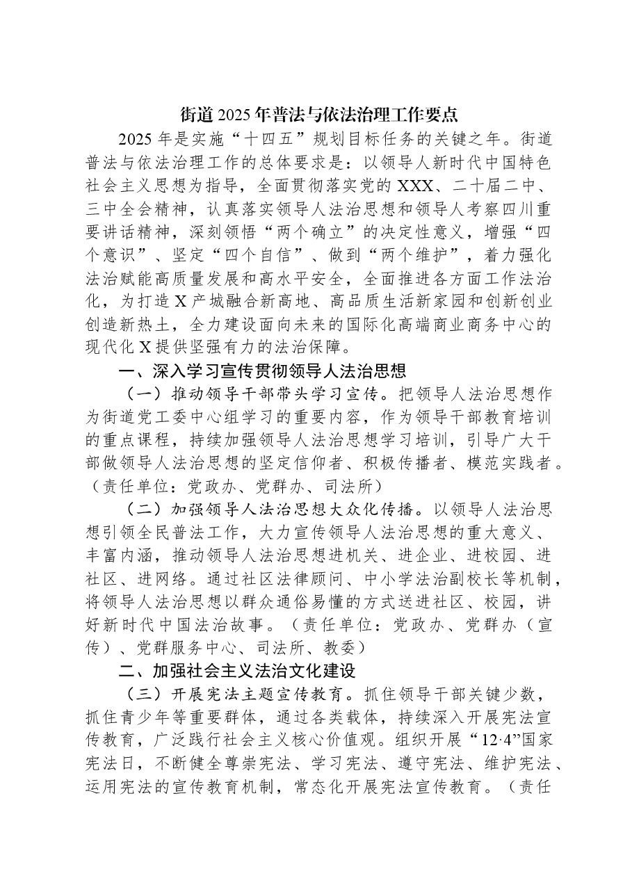 街道2025年普法与依法治理工作要点.docx,第1页预览