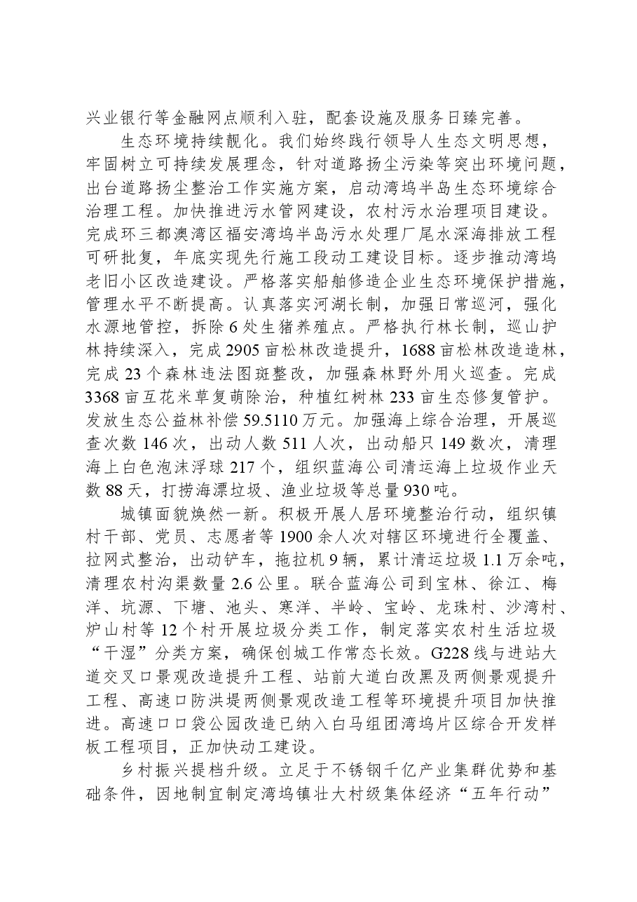 2024年湾坞镇政府工作报告.docx,第4页预览