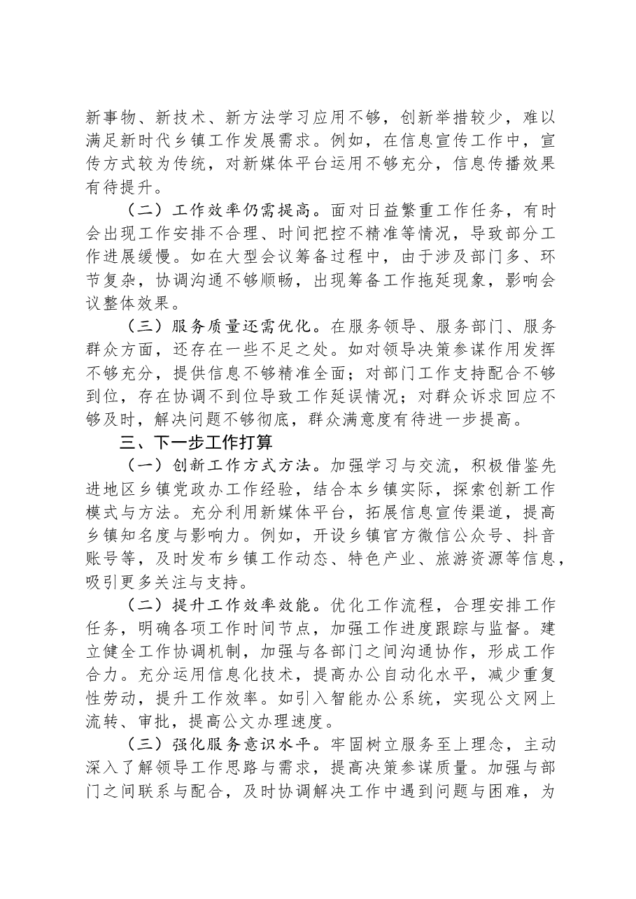 党政办主任2024年工作总结.docx,第4页预览