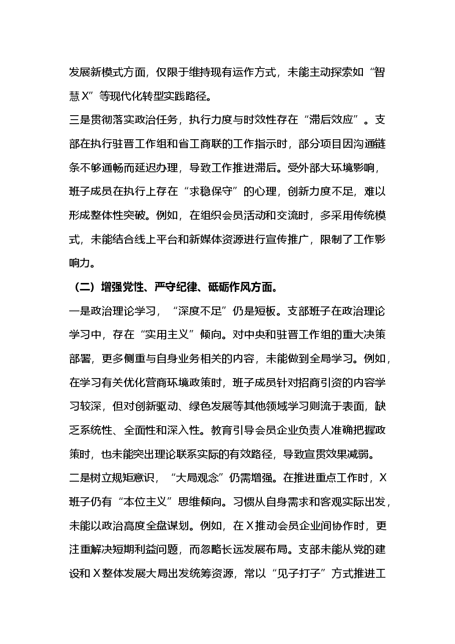 2024年组织生活会支部班子对照检查材料(2025组织生活会).docx,第2页预览