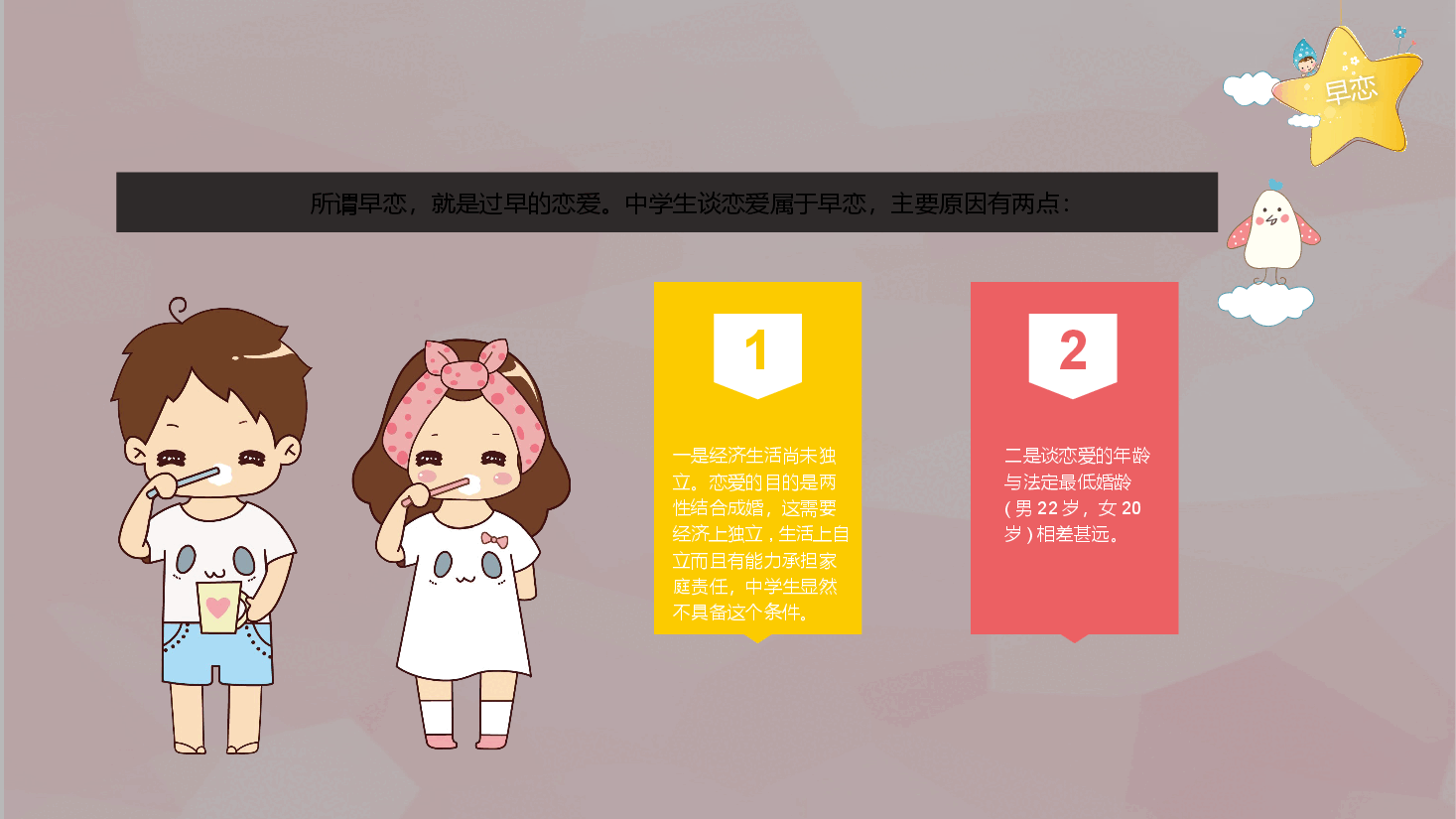 预防早恋主题班会PPT 青春期性教育早恋主题班会.pptx,第4页预览