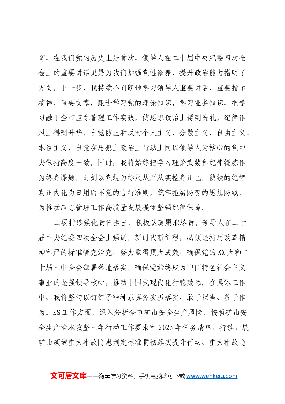 2024年度民主生活会会前专题学习研讨发言材料.docx,第2页预览
