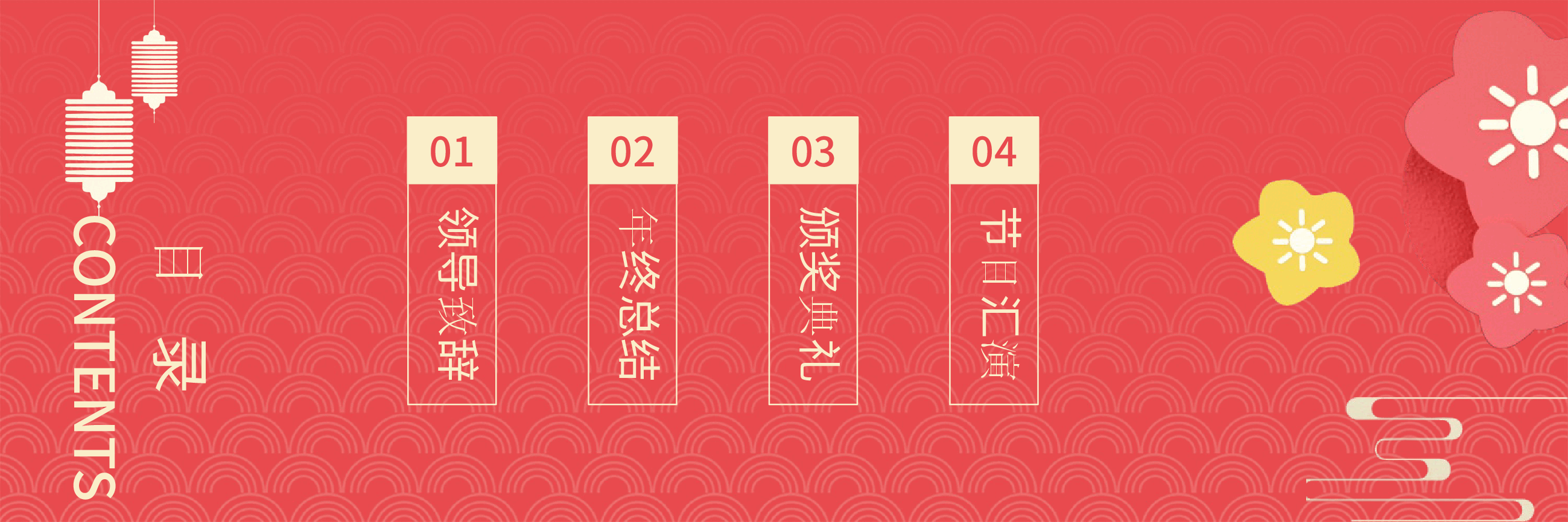 宽屏盛典 (红色中国风年终庆典)PPT.pptx,第2页预览