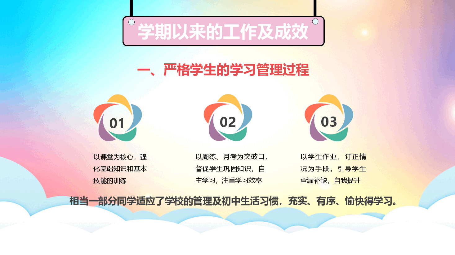 XX实验小学二年二班期末家长会PPT.pptx,第4页预览