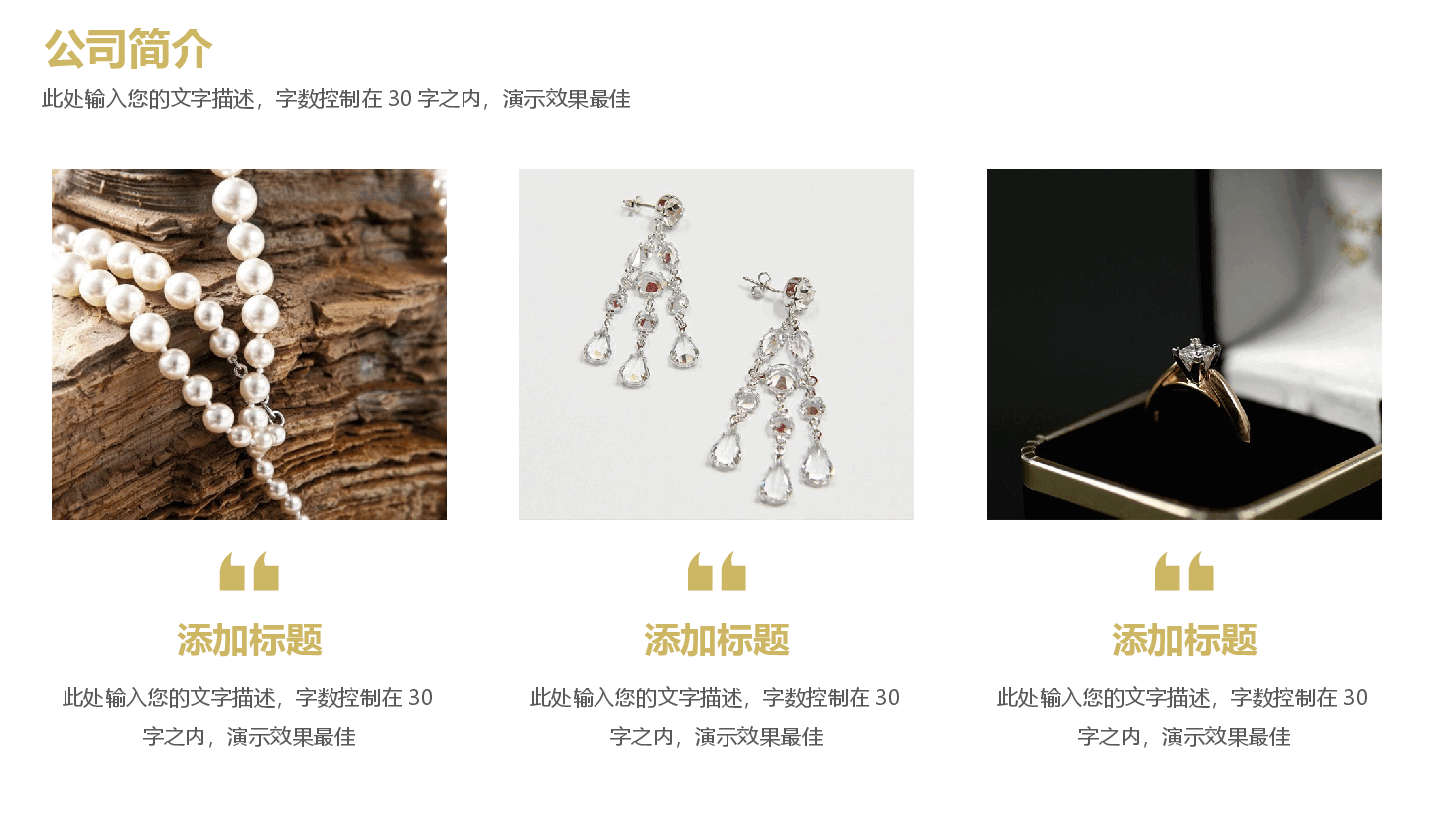 高端奢侈品高端奢华首饰珠宝行业推广模板PPT.pptx,第4页预览